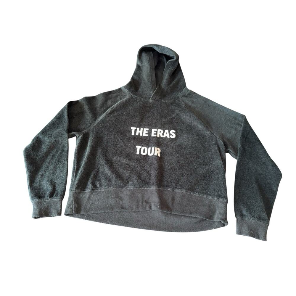 Eras Tour Hoodie XL Cropped Gray Sweatshirt Taylor Inspired Fan Made‎ Music